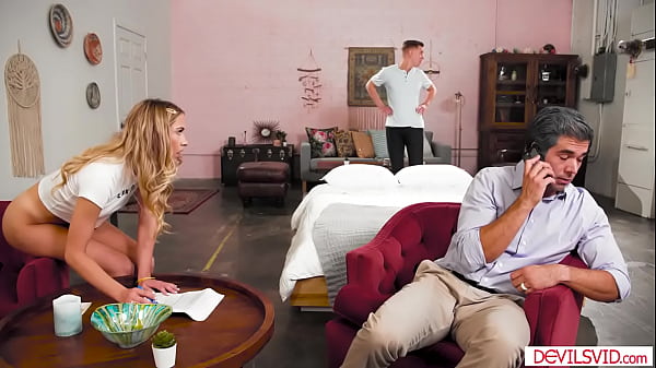 Guy watching stepdaughter blowjobs and fucks her boyfriend